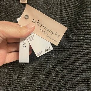 Philosophy Charcoal Textured dolman sleeve